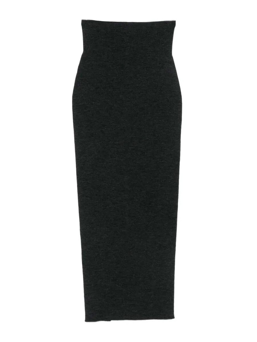 Alberta Ferretti Jupe Midi - Gris