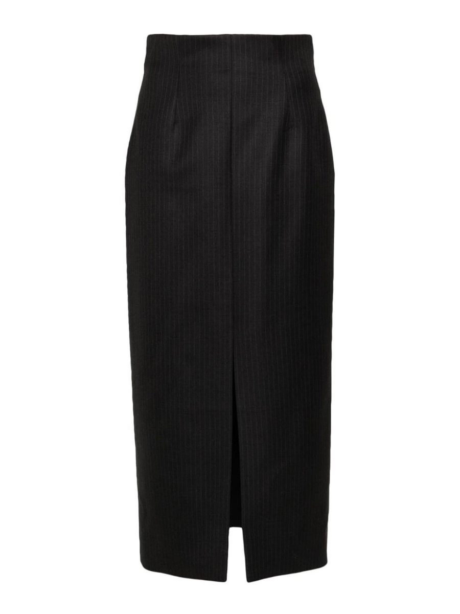 Alexander Mcqueen Jupe Midi - Gris