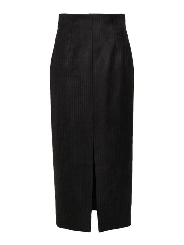 Alexander Mcqueen Jupe Midi - Gris