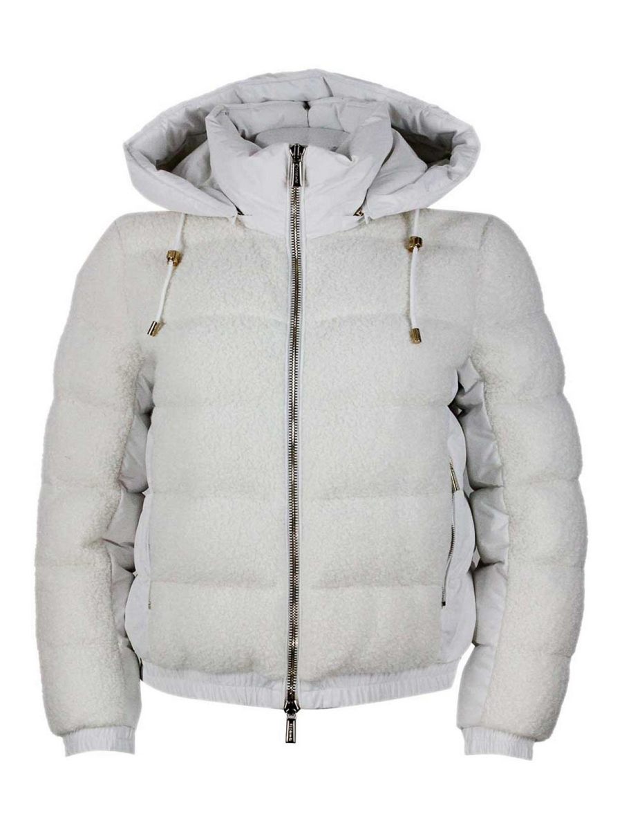 Moorer Manteau Court - Blanc