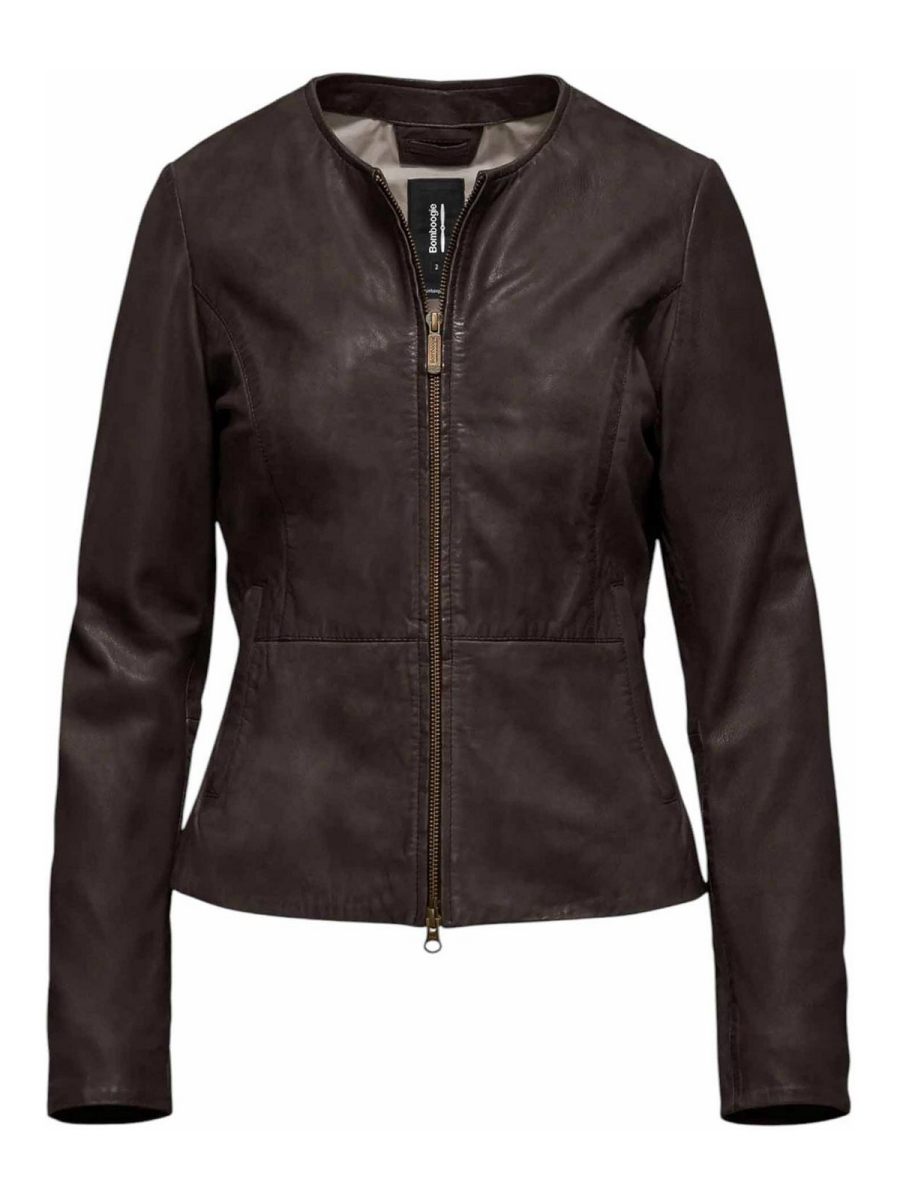 Bomboogie Manteau Au Genou - Marron