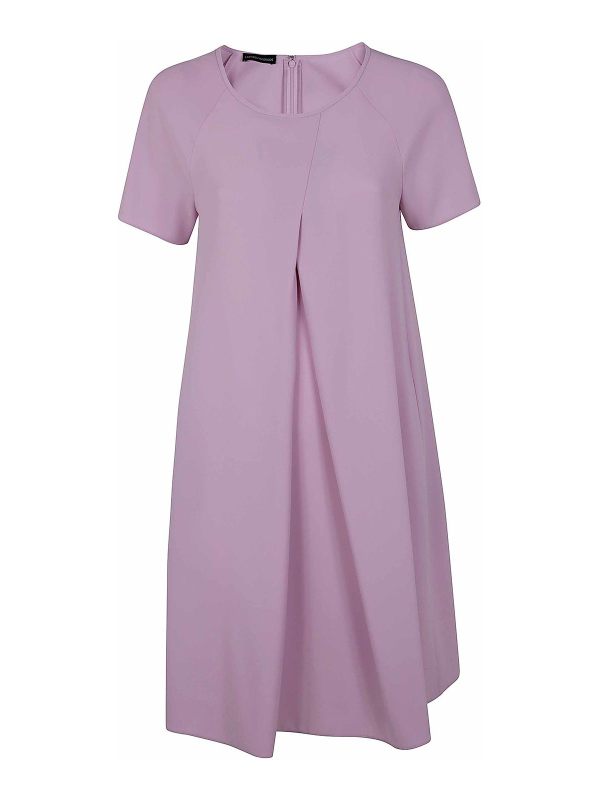 Emporio Armani Robe Au Genou - Rose