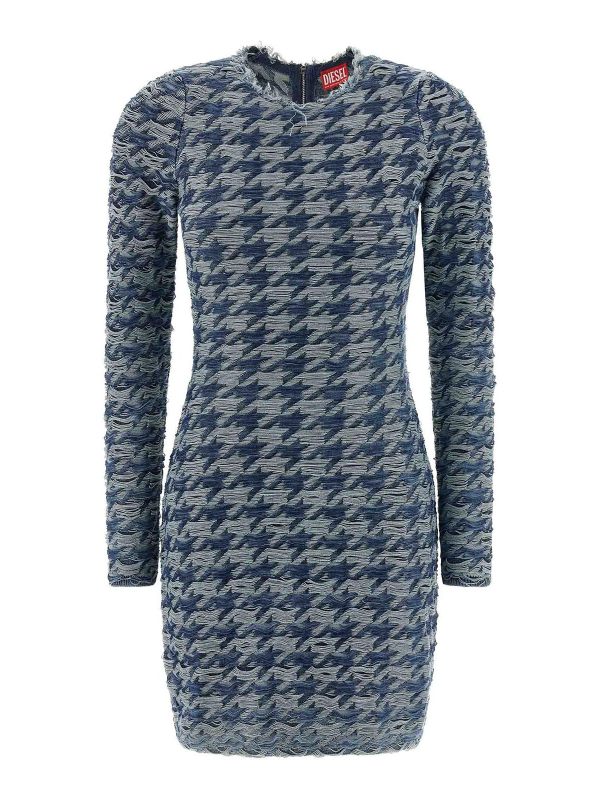 Diesel Robe Au Genou - Bleu