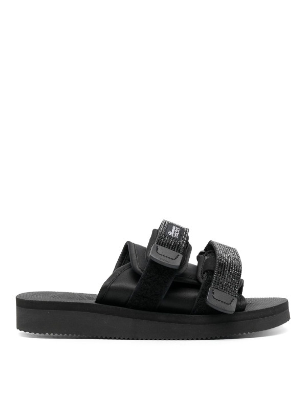 Blumarine sandales plates - Noir