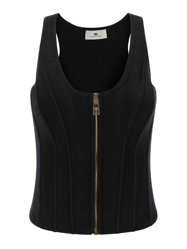 Elisabetta Franchi Top - Noir