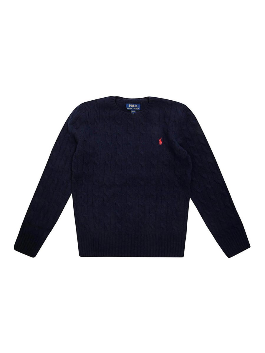 Ralph Lauren Pull Col Bateau - Bleu Foncé