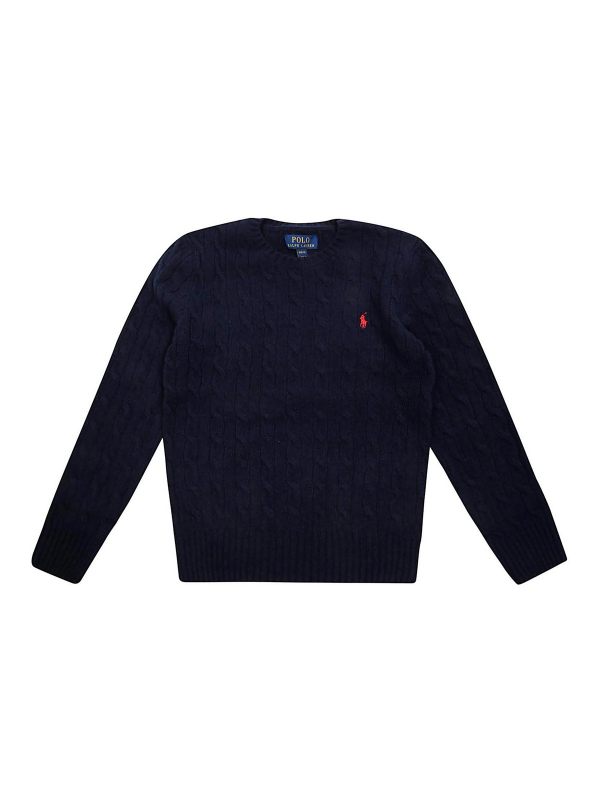 Ralph Lauren Pull Col Bateau - Bleu Foncé
