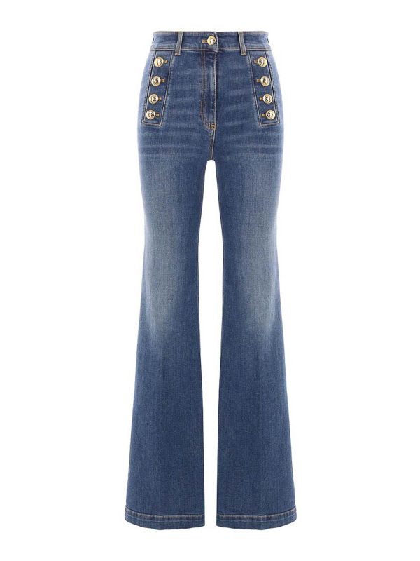 Elisabetta Franchi Jean Bootcut - Bleu