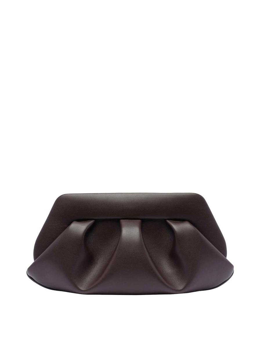 Themoirè Sac Porté Épaule - Marron Foncé