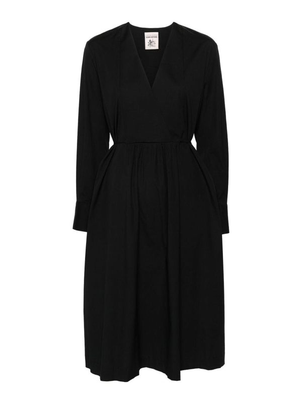 Semicouture Robe Au Genou - Noir