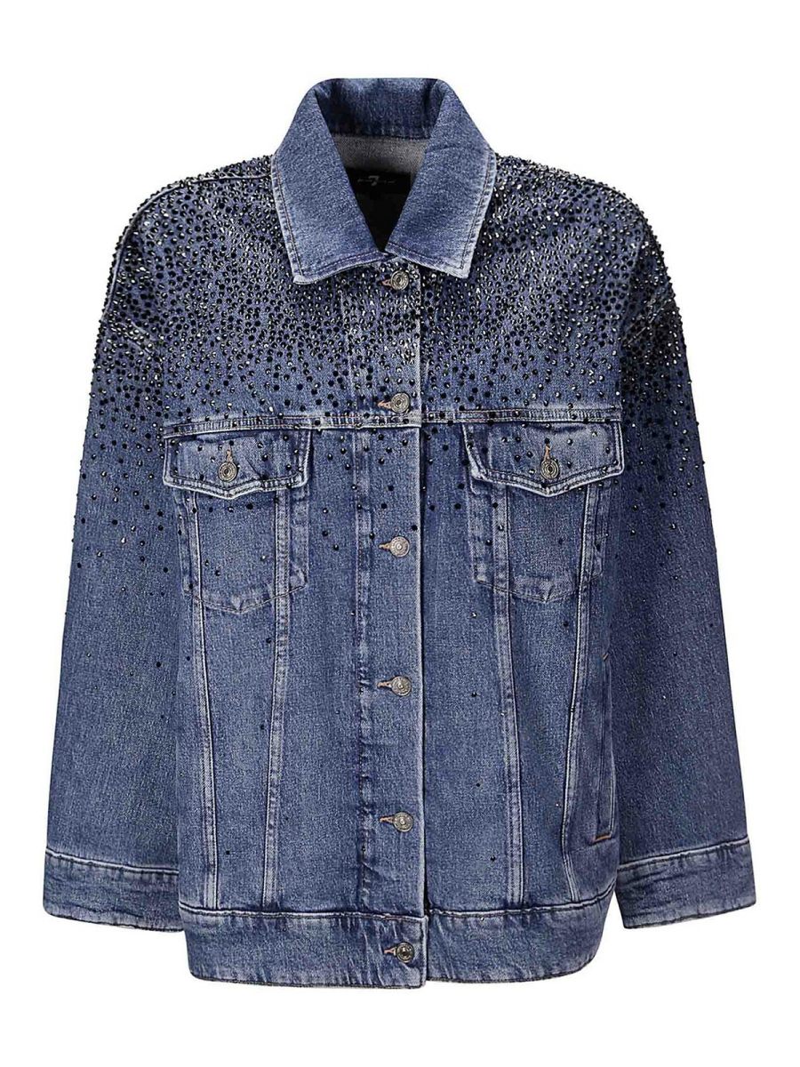 7 For All Mankind Veste Casual - Foncé Délavé