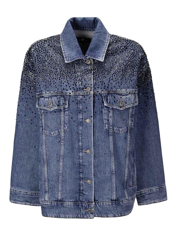 7 For All Mankind Veste Casual - Foncé Délavé