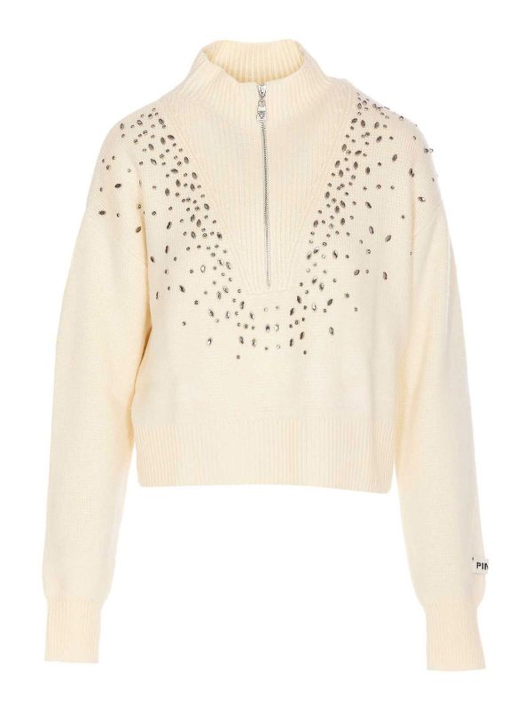 Pinko Pull Col Rond - Blanc