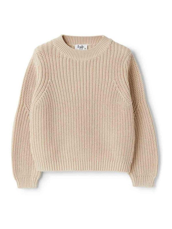 Il Gufo Pull Col Rond - Beige
