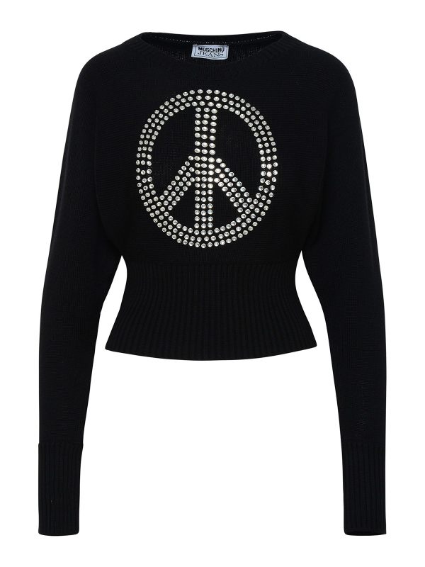 Moschino Pull Col Rond - Noir