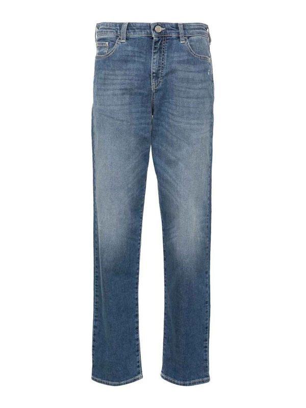 Emporio Armani Jean Droit - Bleu