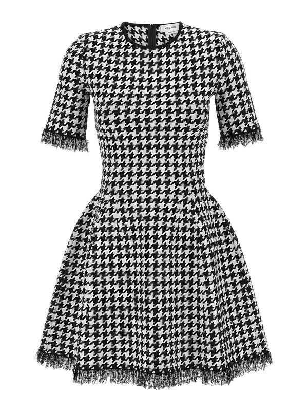 Alexander Mcqueen Robe Au Genou - Blanc