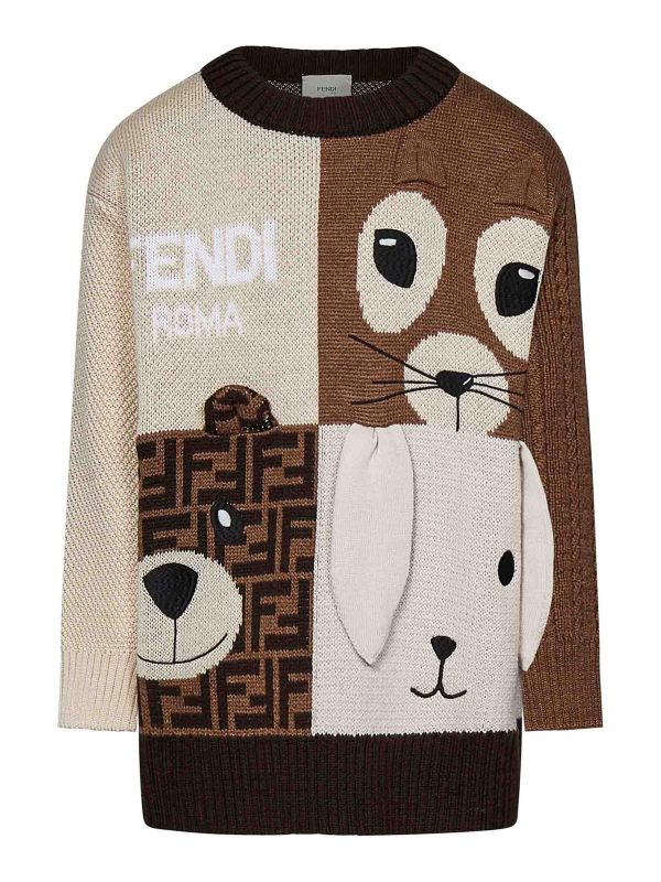 Fendi Jr Pull Col Rond - Fendi Roma