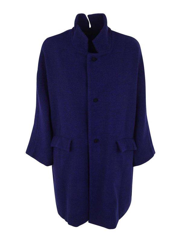 Daniela Gregis Manteau Court - Bleu