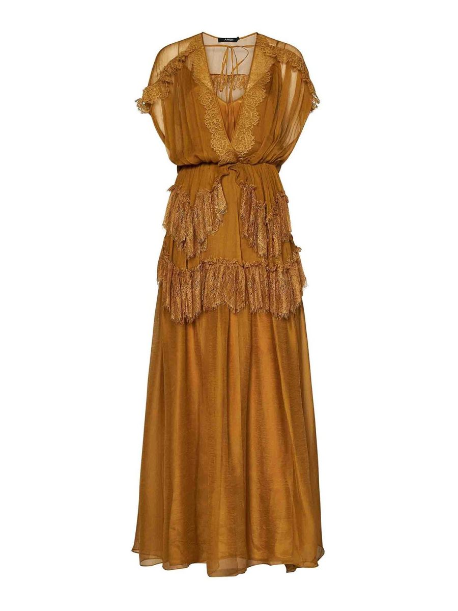 Amen Maxi Robe - Jaune