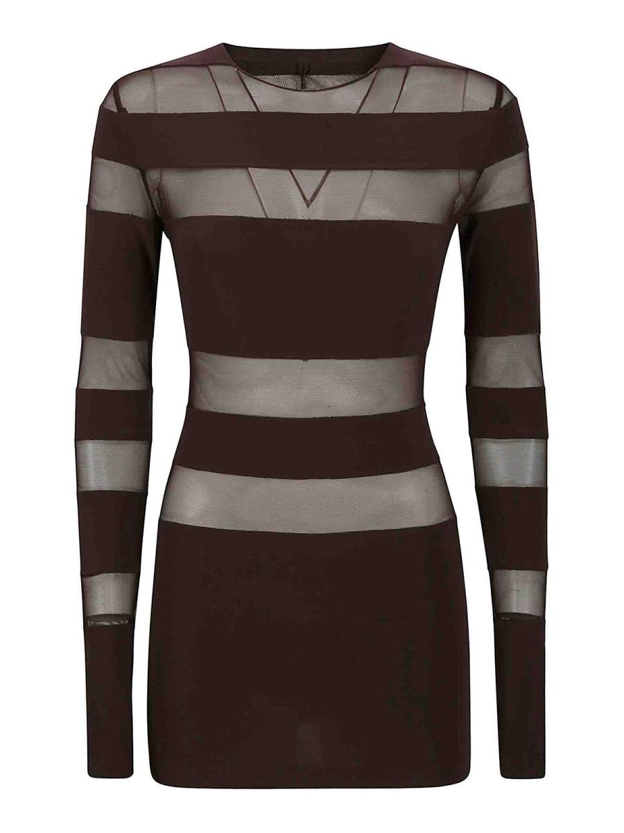 Norma Kamali Top - Marron Foncé