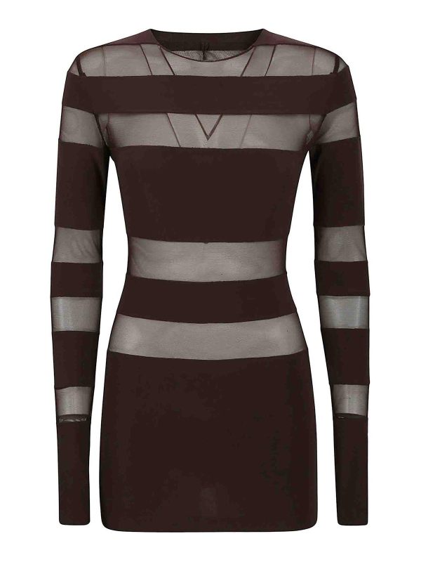 Norma Kamali Top - Marron Foncé