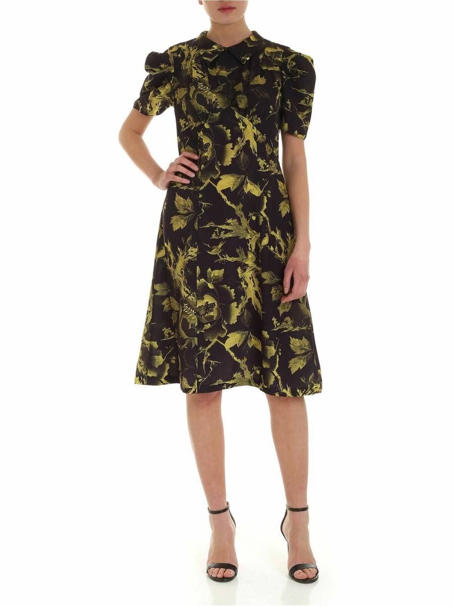 McQ Alexander Mcqueen Robe Au Genou - Noir
