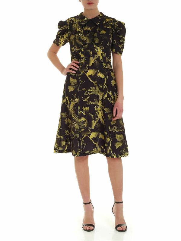 McQ Alexander Mcqueen Robe Au Genou - Noir