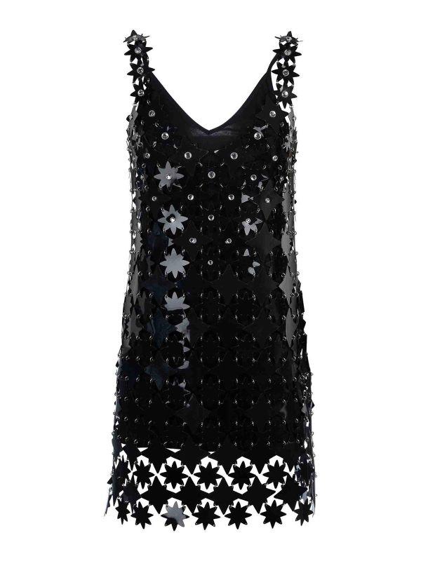 Rabanne Robe Courte - Noir