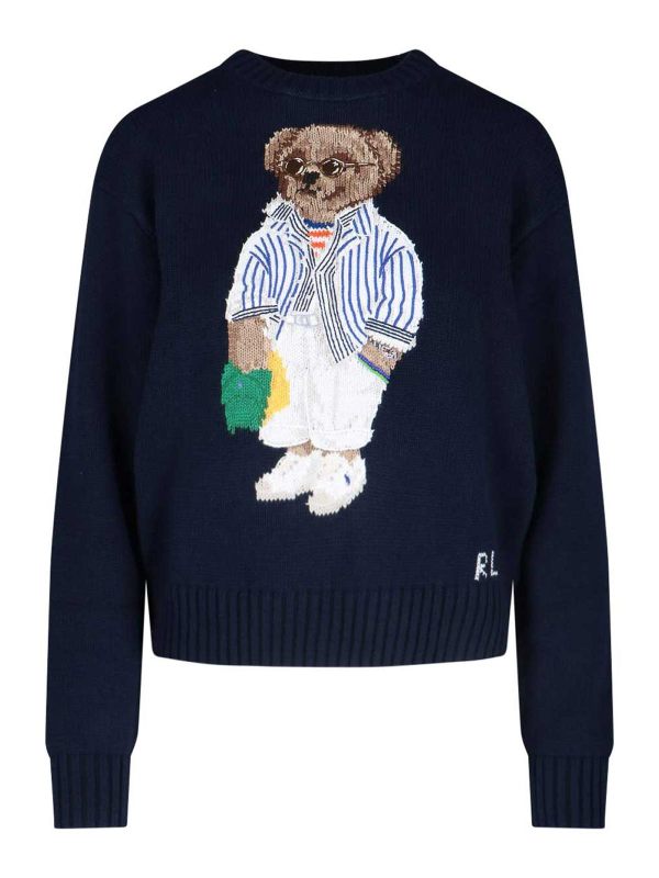 Polo Ralph Lauren Pull Col Bateau - Bleu