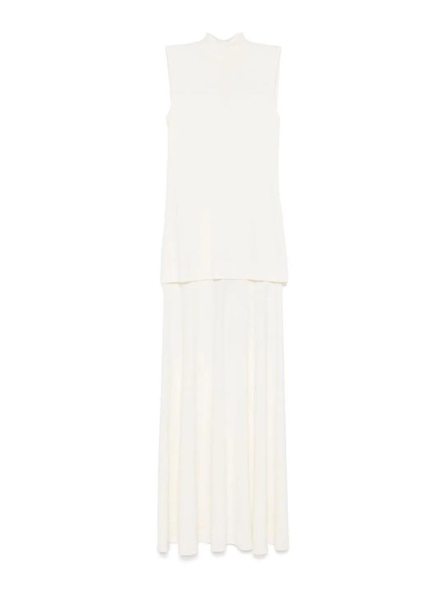 Jil Sander Robe Au Genou - Blanc