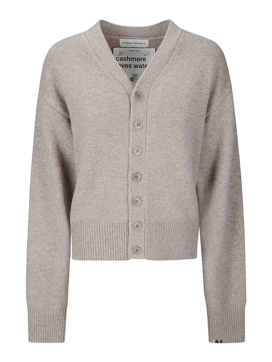 Extreme Cashmere Cardigan - Gris Clair