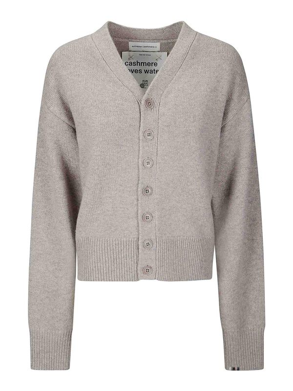 Extreme Cashmere Cardigan - Gris Clair