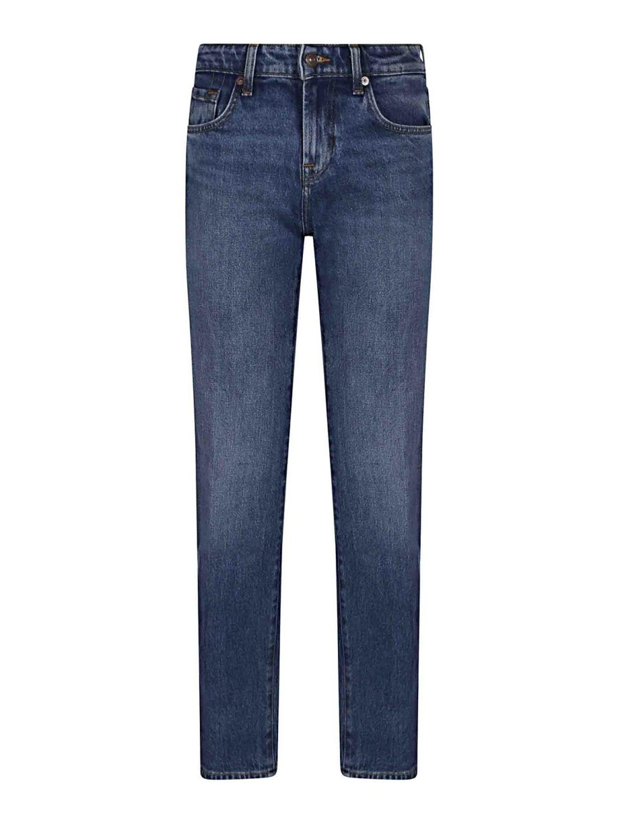 7 For All Mankind Jean Droit - Bleu