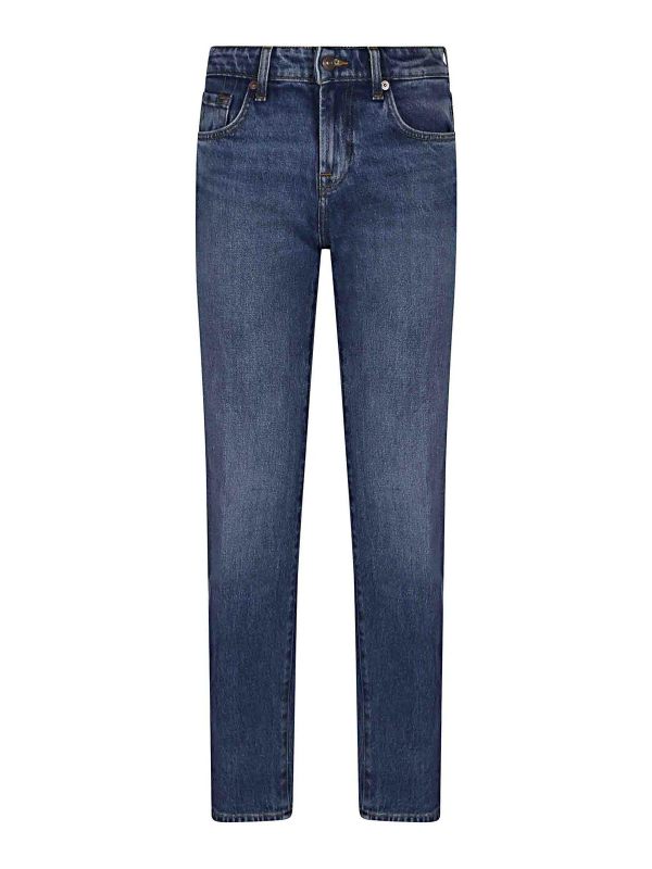 7 For All Mankind Jean Droit - Bleu