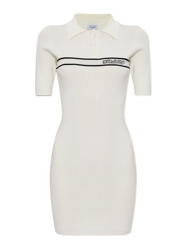 Off-White Robe Courte - Blanc