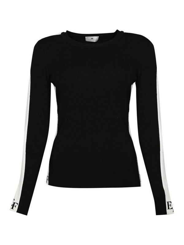 Elisabetta Franchi Pull Col Rond - Noir