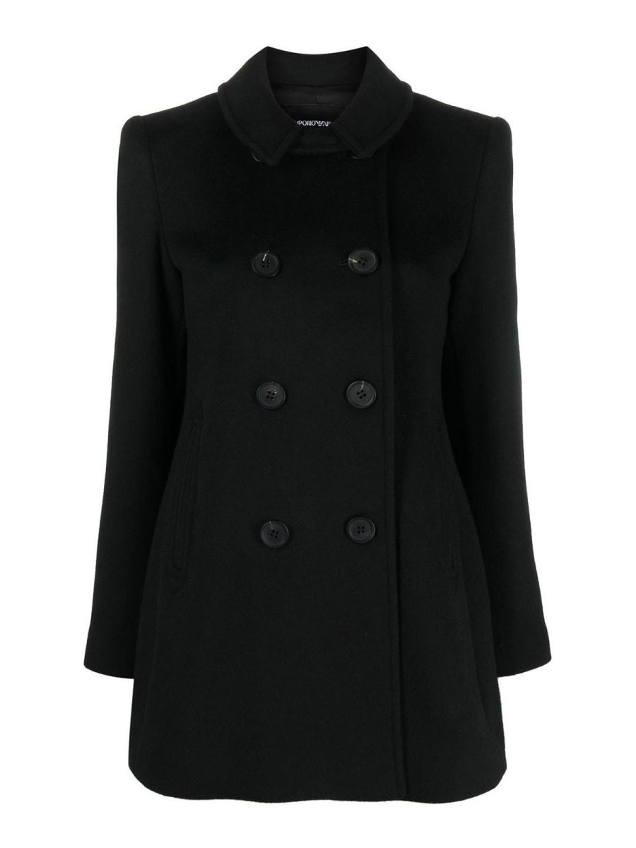Emporio Armani Manteau Court - Noir