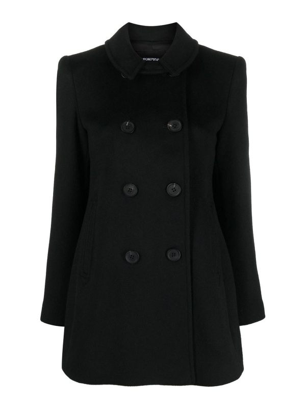 Emporio Armani Manteau Court - Noir