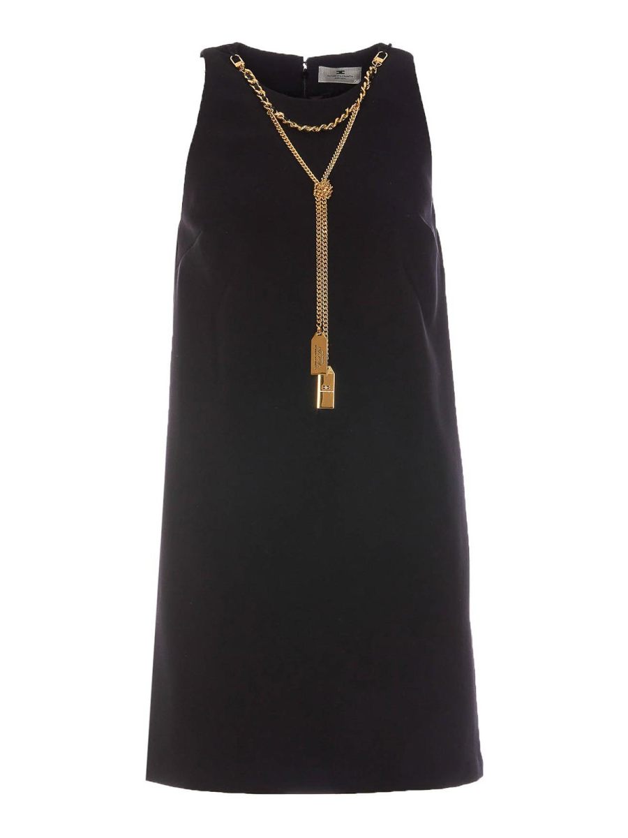 Elisabetta Franchi Robe Courte - Noir