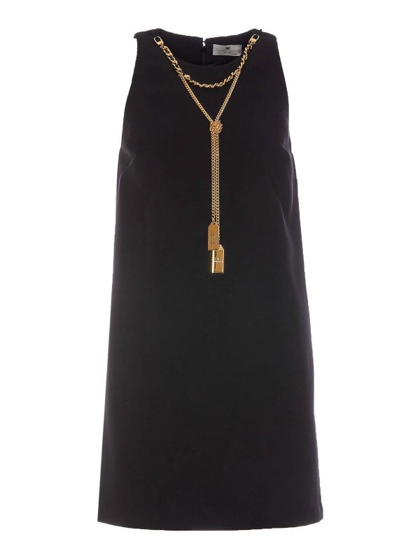 Elisabetta Franchi Robe Courte - Noir