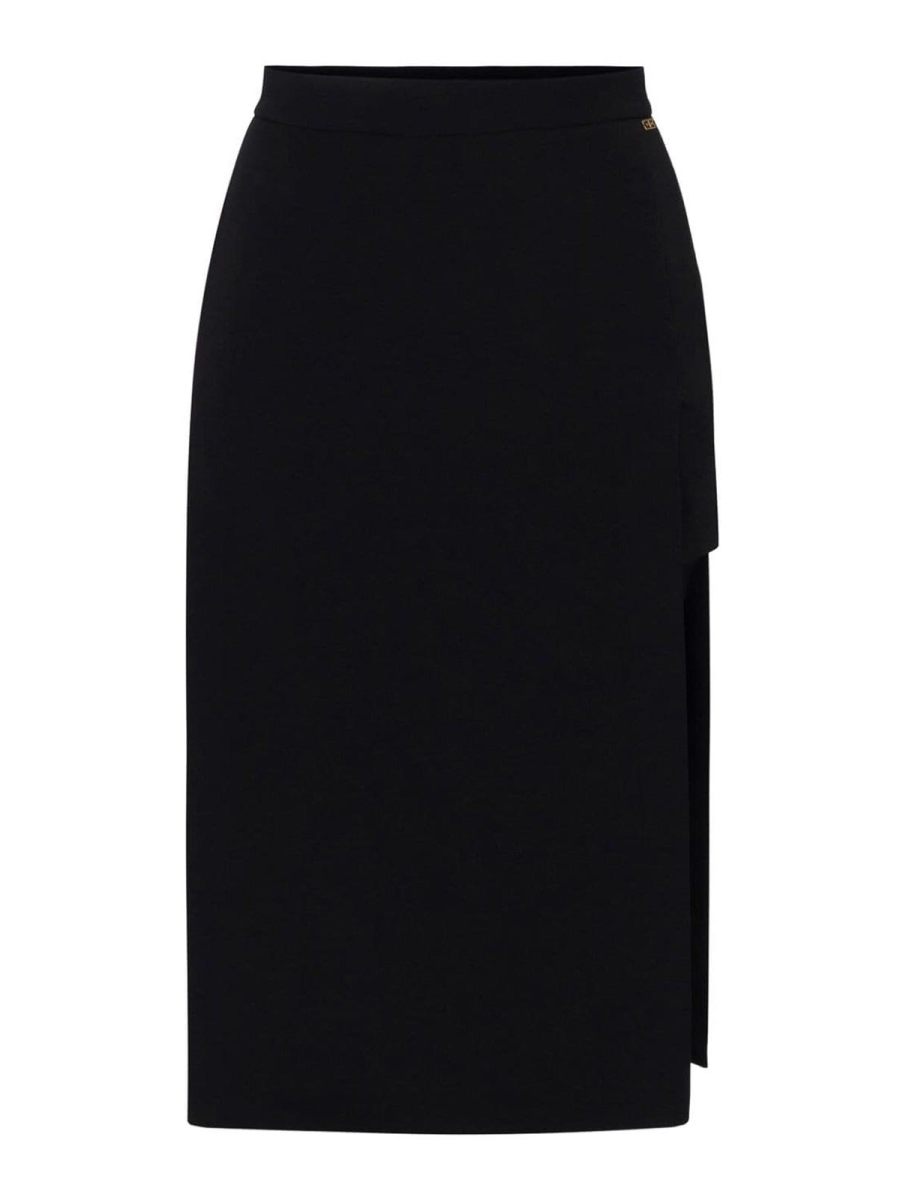 Elisabetta Franchi Jupe Midi - Noir