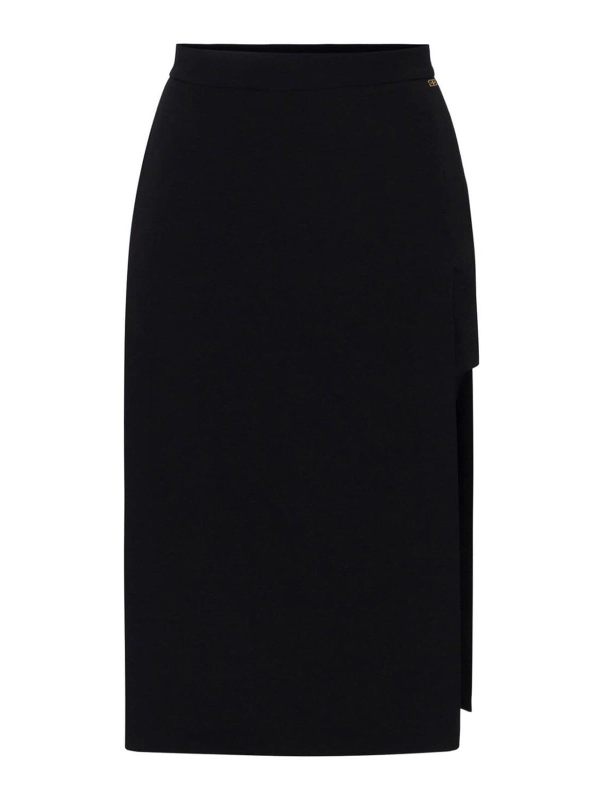 Elisabetta Franchi Jupe Midi - Noir