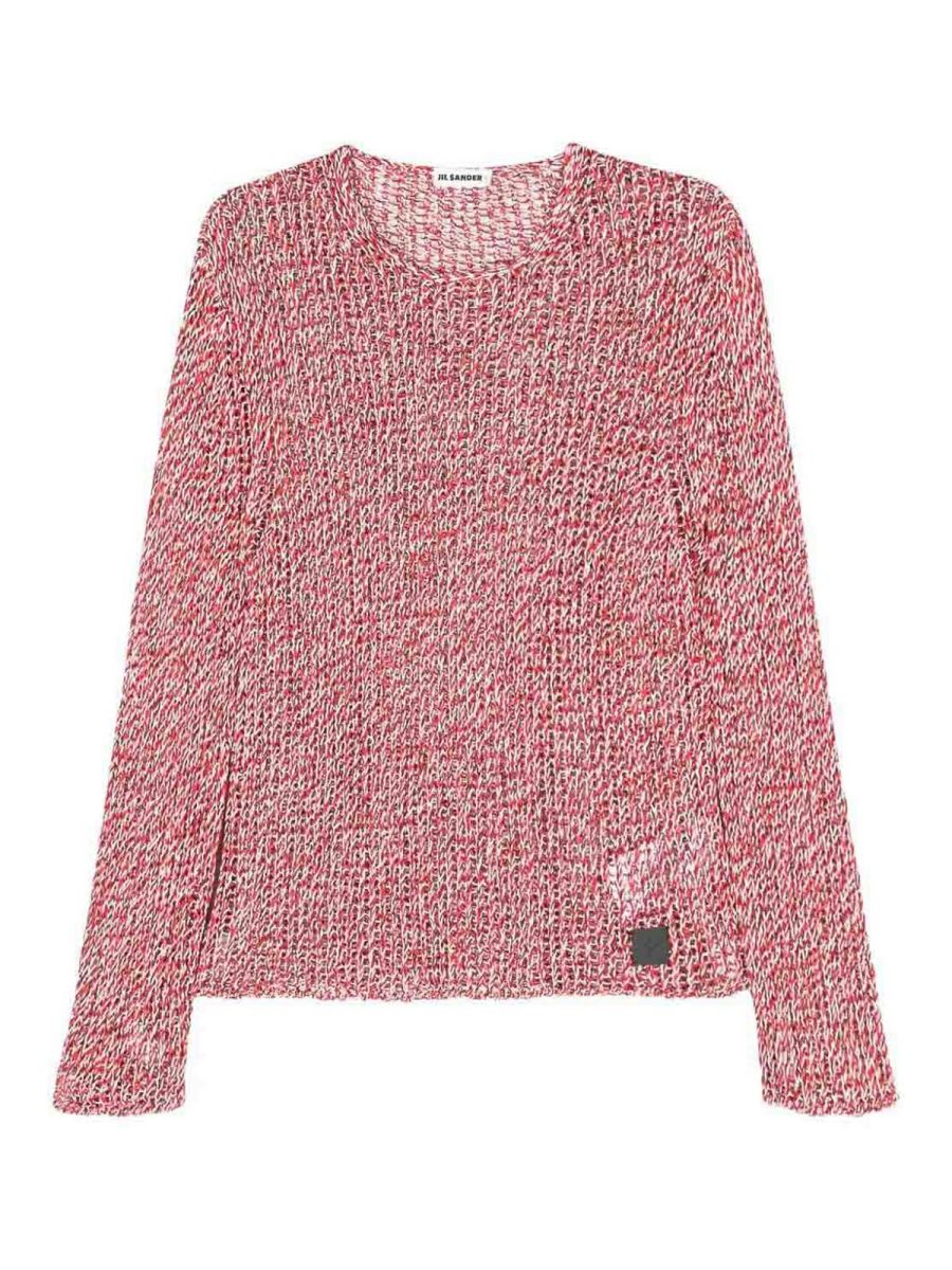 Jil Sander Pull Col Rond - Rouge