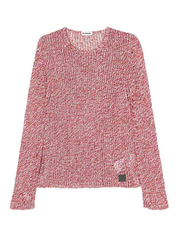 Jil Sander Pull Col Rond - Rouge
