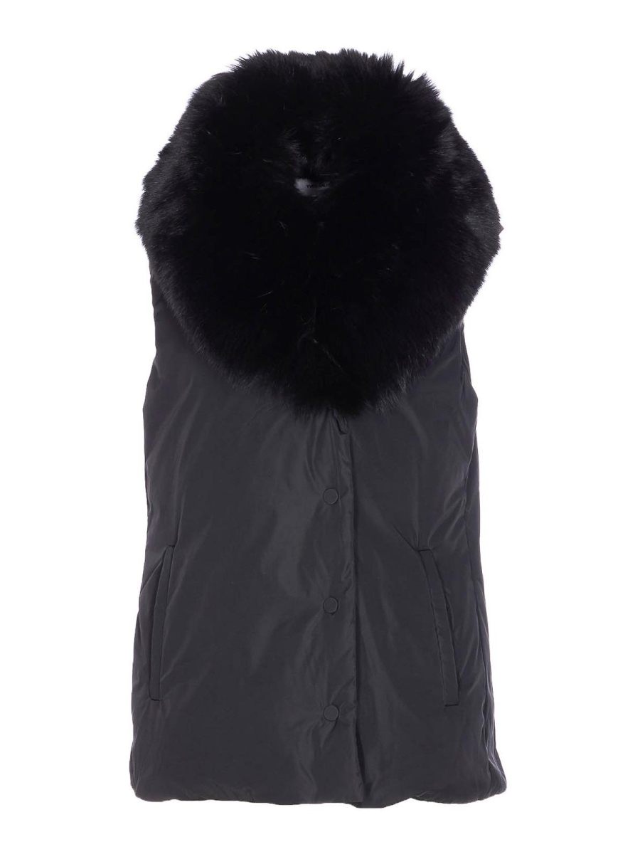 Yves Salomon Blouson Rembourré - Noir