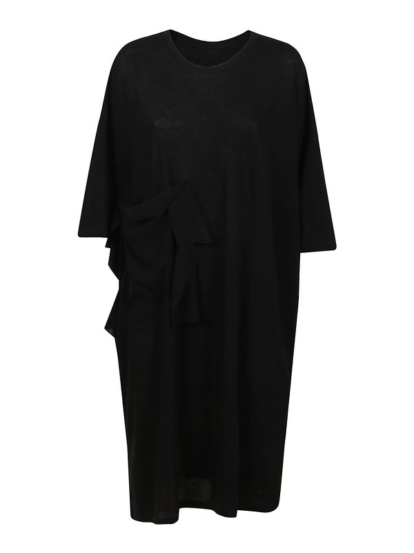 Y'S Robe Au Genou - Noir
