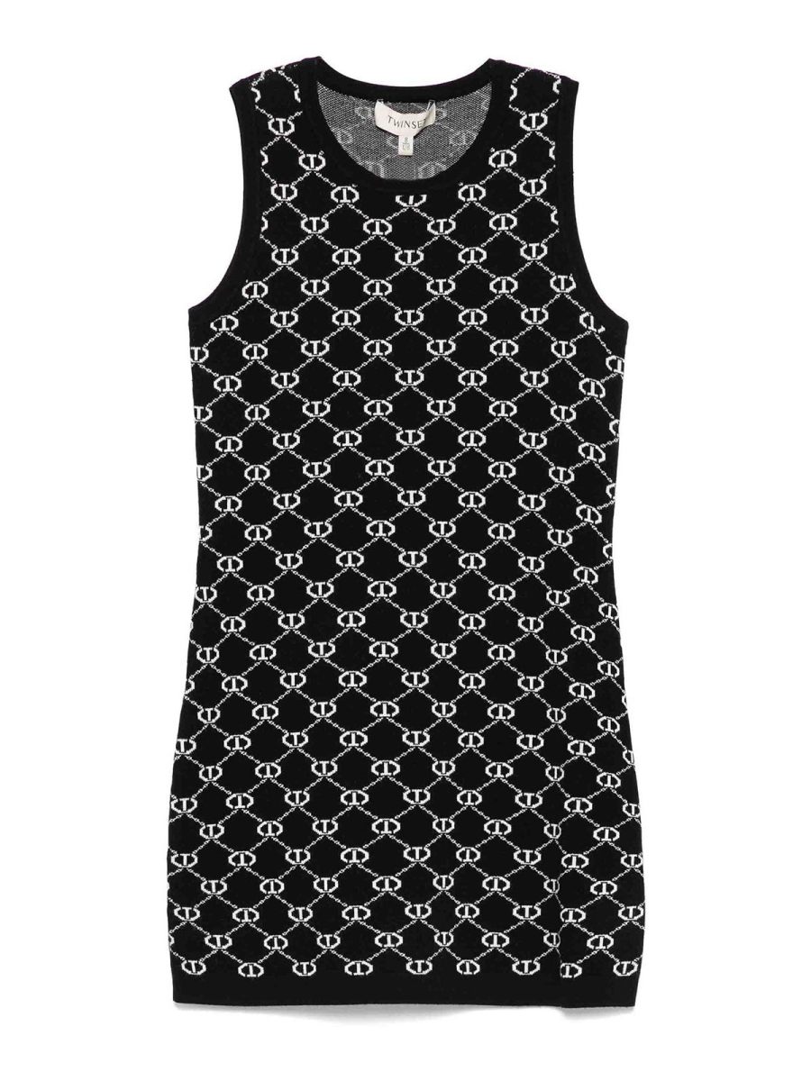 Twinset Robe Courte - Argent