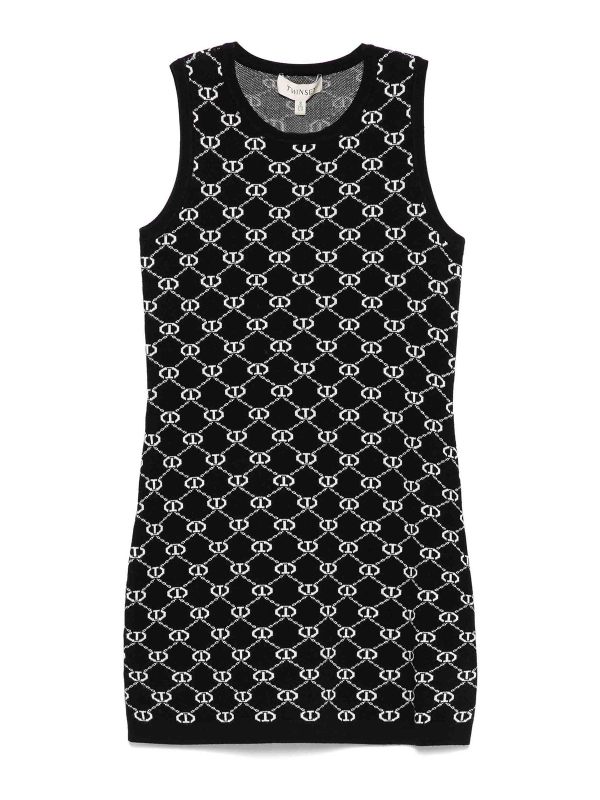 Twinset Robe Courte - Argent