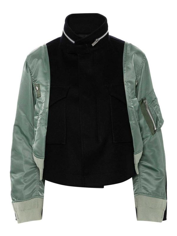 Sacai Veste Casual - Bleu